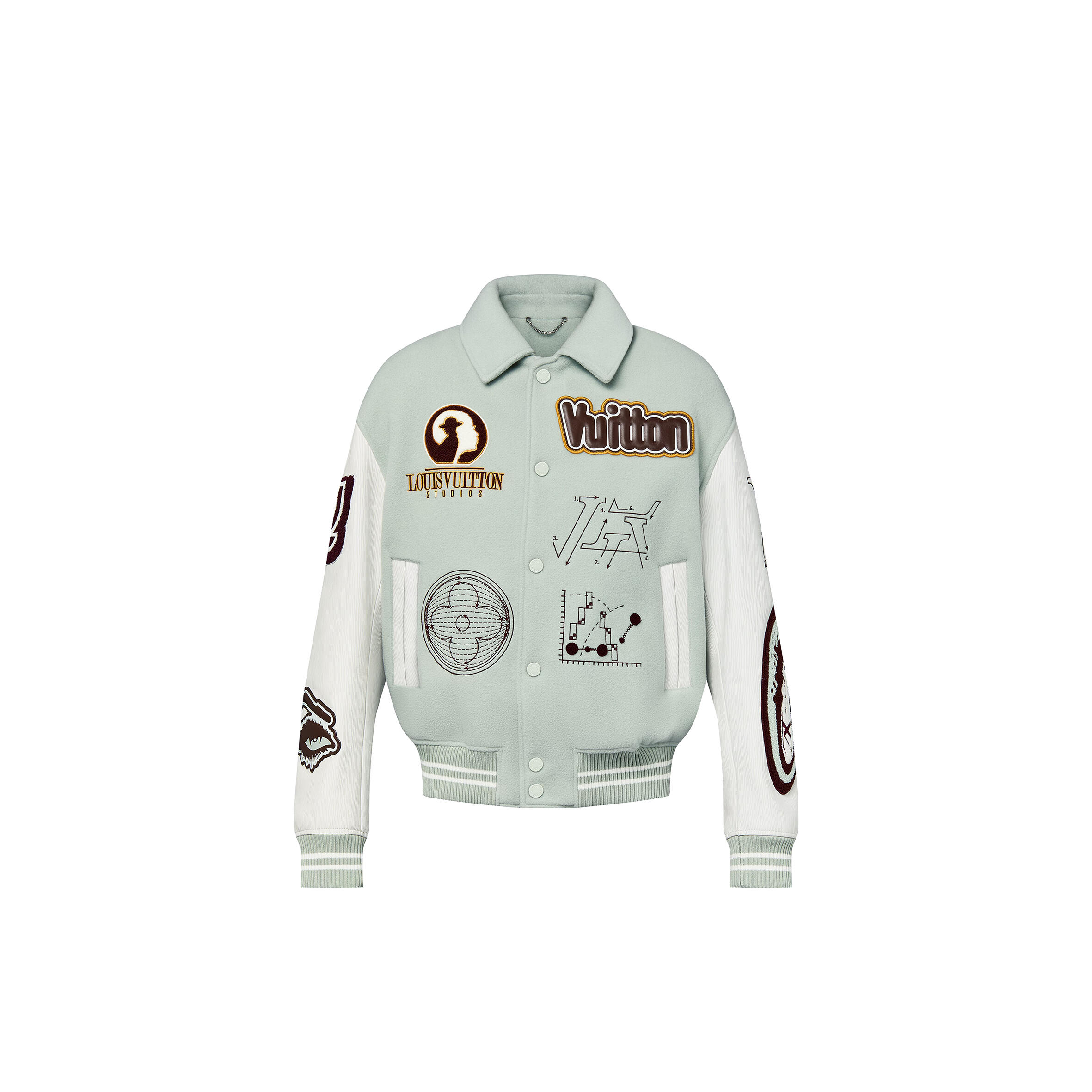 l0vis Vvtt0n varsity leather blouson 1abzjq